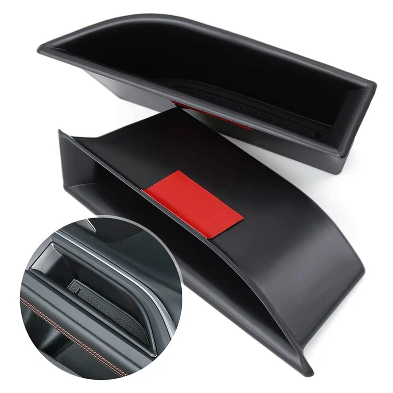 4X Front Row Door Side Storage Box Handle Armrest Phone Container For Peugeot 3008 GT 5008