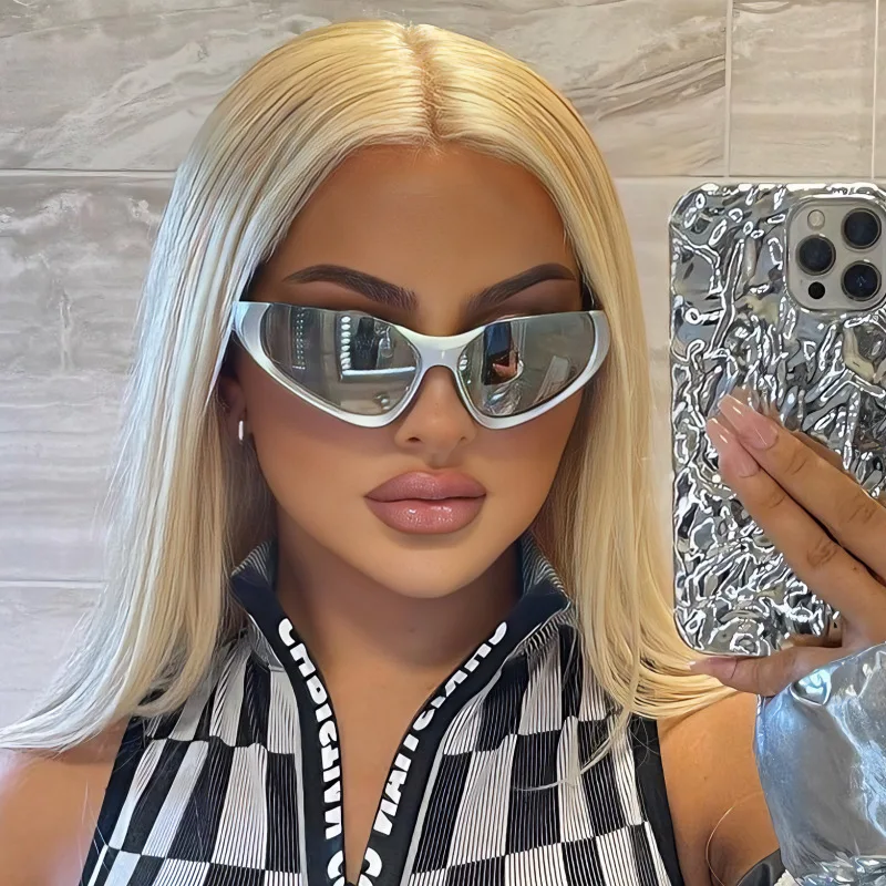 

Cat Eye Square Sunglasses Women Vintage Brand Designer Sun Glasses Female Steampunk Fashion Personality Mirror Oculos De Sol