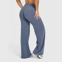 NCLAGEN Pantalon de sport SoftMotion à jambe droite pour femme, taille haute, pour yoga, gym, sensation seconde peau, pilates, course à pied 2
