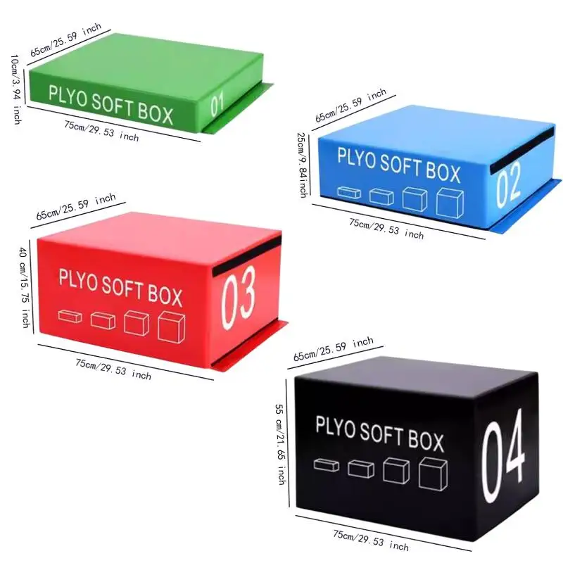 plyometric jump soft box stackable with increased weight for Excerise Training children teenagers gymnastics plyo soft box