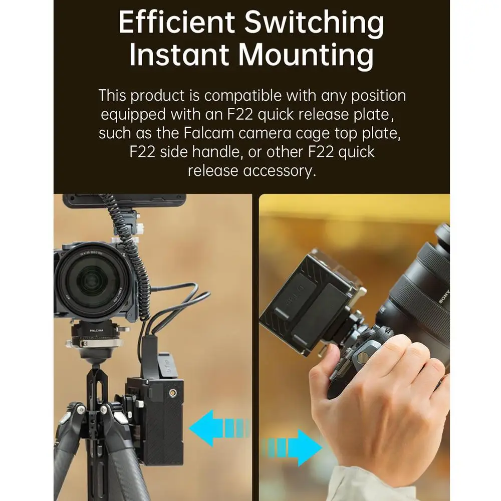 F22 F22A5301 Quick Release Rotating V-mount Bracket for V-Mount Battery Compatib