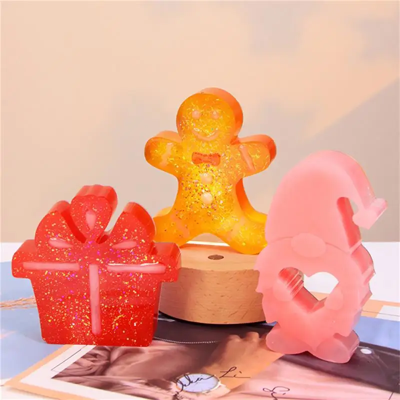 Description Picture 5 of item3D Christmas Candle Silicone Mold DIY Christmas Tree Elk Handmade Soap Scented Resin Mould Craft Gifts Making Tools Party Decor