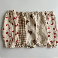 Kids Children Summer Harem Pants Cotton Spring Autumn Boy Girl Breathable Casual Long For Baby Teenager Korean Trousers 6