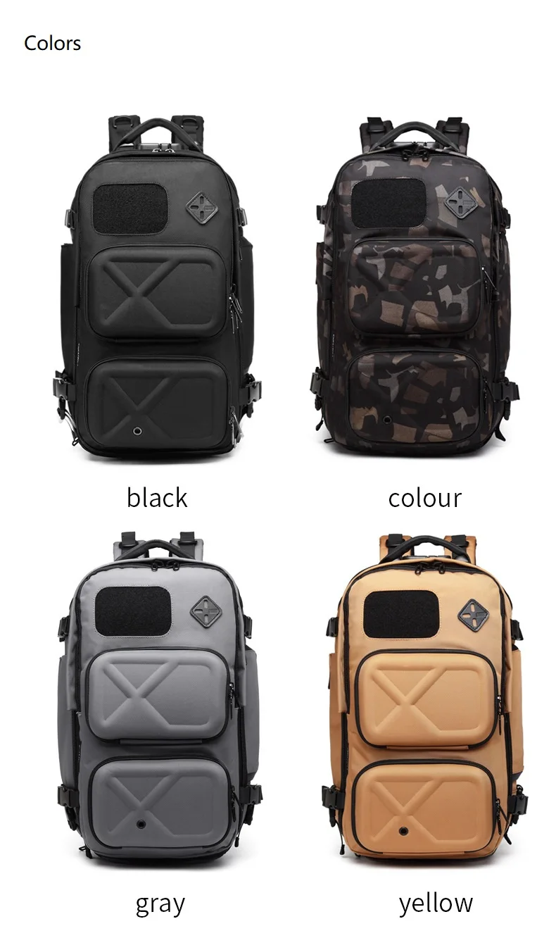 Neouo – sac étanche multi-poches pour ordinateur portable, affichage de différentes couleurs