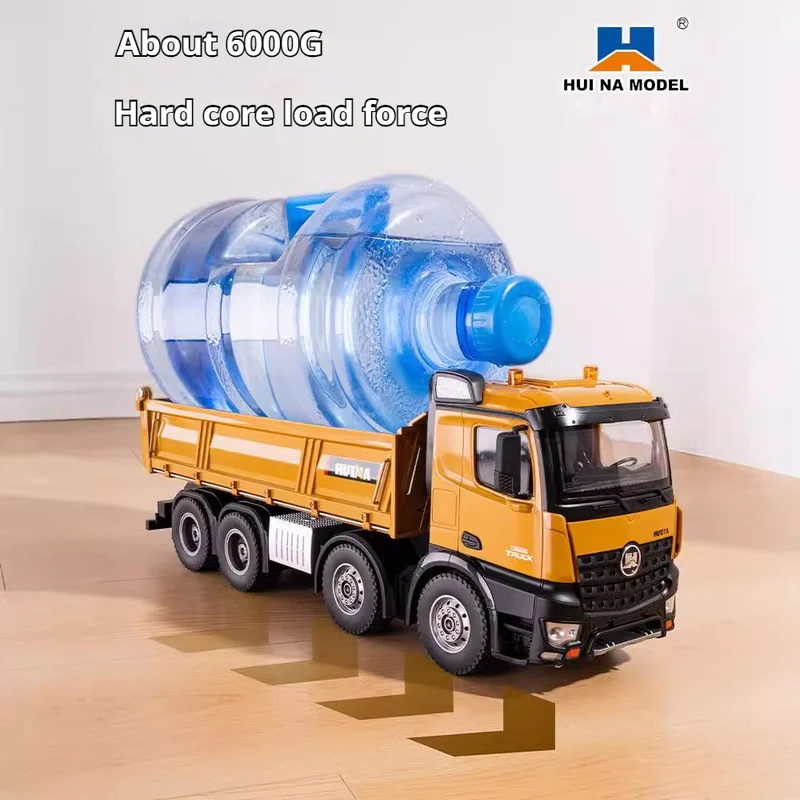 Alloy Remote Control Dump Truck Toy with Lights