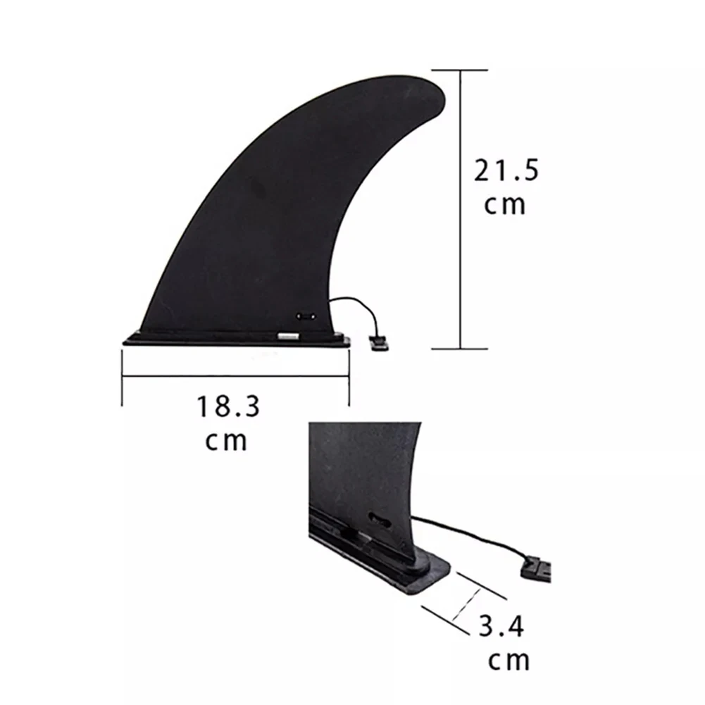 Soft Flex Center Fin with Screw White Water Fin For Air Sup Long Board Surfboard Inflatable Paddle Board