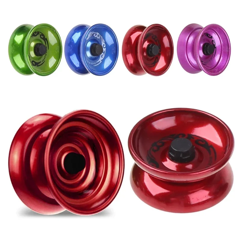Professional Alumunum Alloy YoYo String Trick Yo-Yo Ball Classic Toys Y-axis Rotating Yoyo for Kids Simple Collectibles Toy 1pc