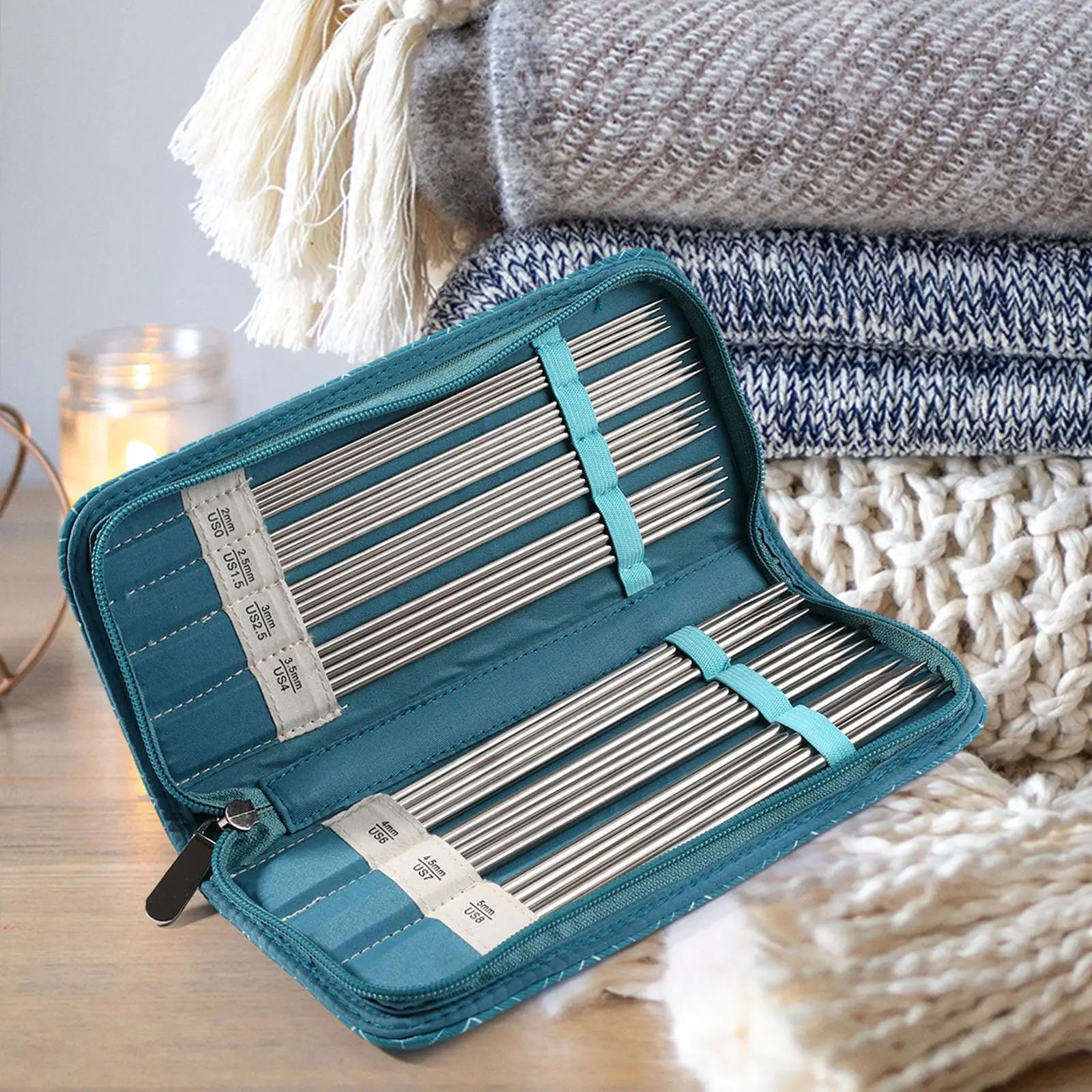 Crochet Hooks Knitting Bag Multipurpose Accessories Multiple Internal Pockets Needle Organizer