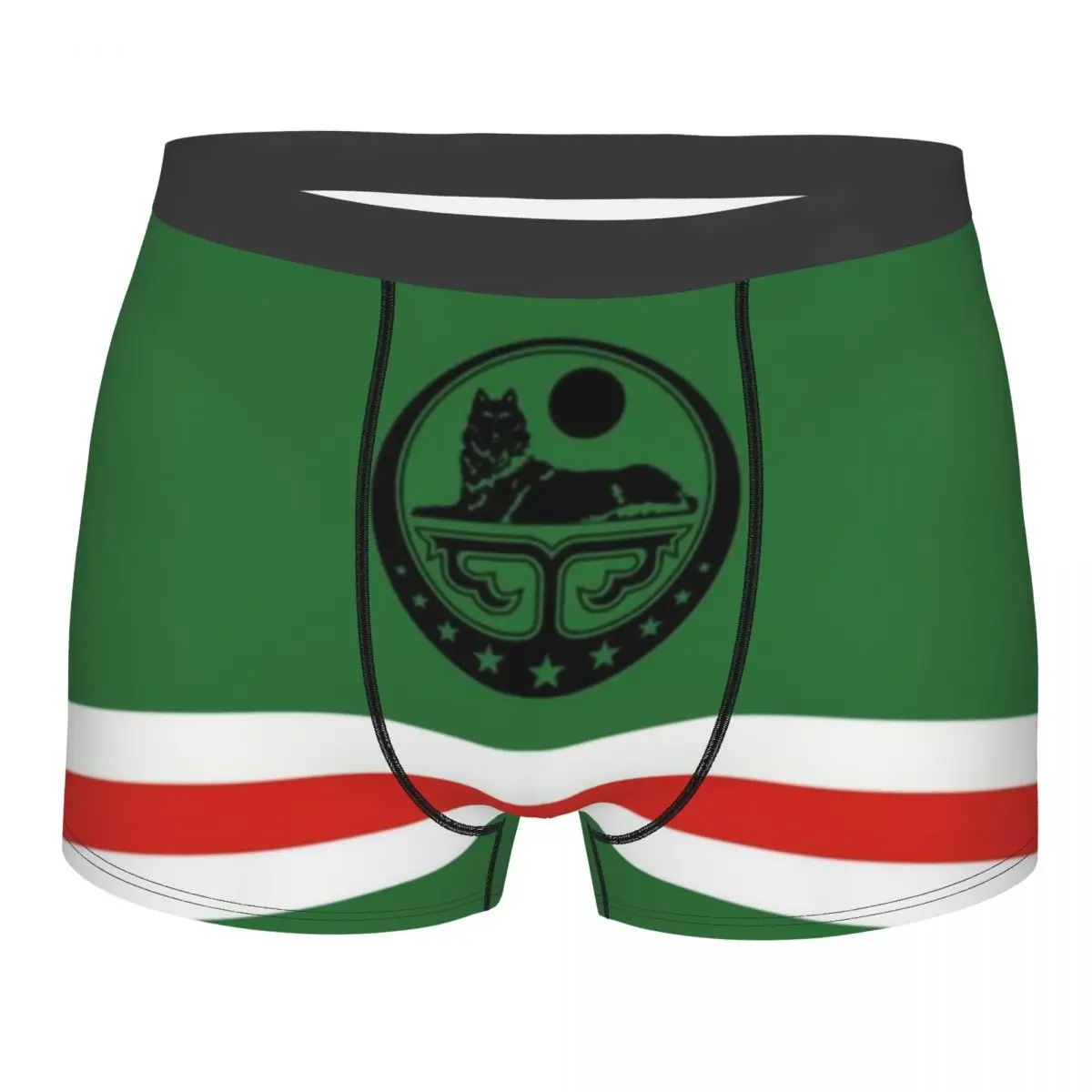 

Chechen Borz Underwear Male Print Customized Wolf Coat Arms Boxer Briefs Shorts Panties Soft Underpants