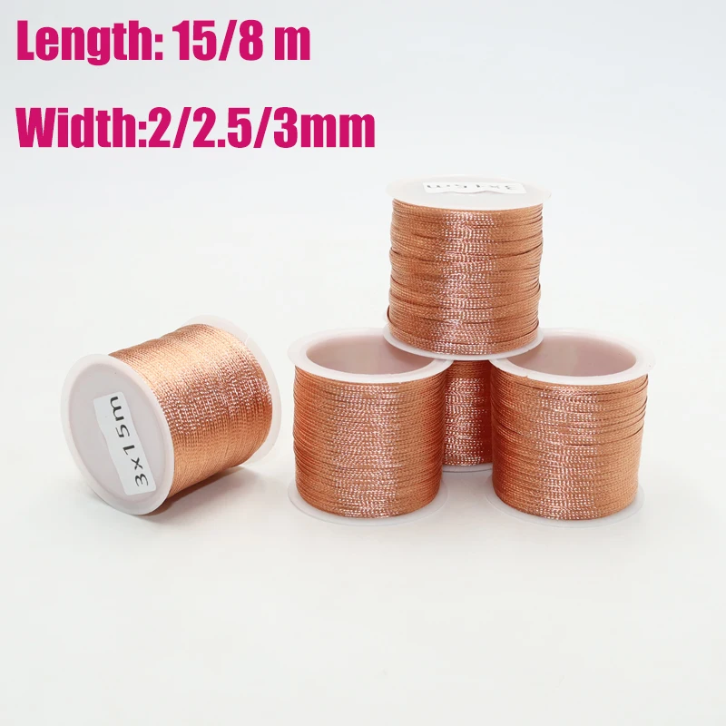 15/8M 2.0/2.5/3.0mm Desoldering Braid Mesh Solder Wick Tin Remover Copper Wire for PCB BGA Welding Rework Soldering Tool solder remover desoldering braid soldering repair tool desoldering mesh braid
