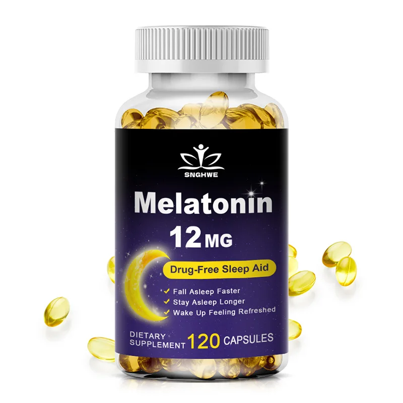 

4X Melatonin Capsules - Relieve Insomnia, Help Improve Sleep Quality, Reduce Waking Time, Help Deep Sleep Improving Insomnia