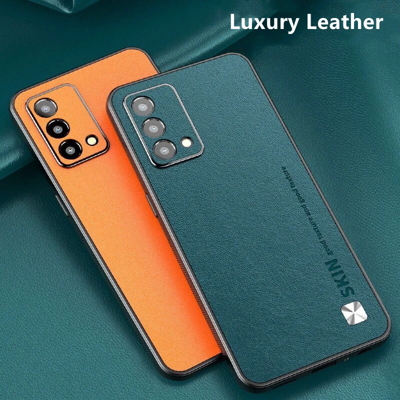 Luxury Leather Shockproof Bumper Phone Case, Stylish and Durable Cover