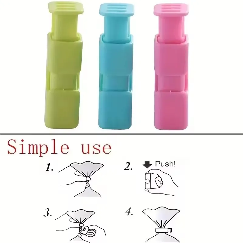 12/1pcs Food Sealing Clips Snack Bag Clips Moisture-proof Fresh-keeping Plastic Bag Sealing Clips sealing clips bag clips kitchen bag clips storage bag clips