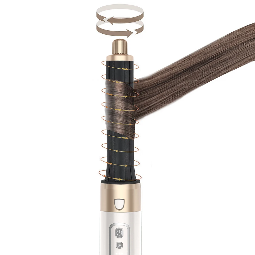 New Portable  Metal Ionic High Speed Hair Dryer 5 in1 Curling Iron Ling Multi Hair Stylers Hairdryer 3