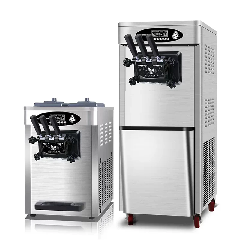Ice Cream Machine GQ-618STB 1800W Commercial Desktop Vertical Small Automatic Home Soft LCD Panel Puffing Maker Countertop 3
