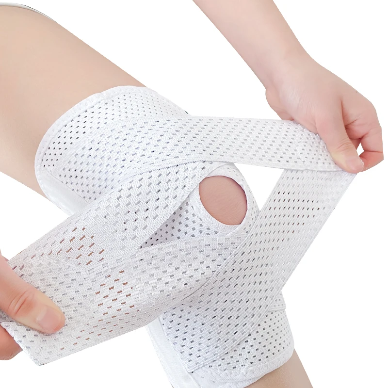 Sports Kneepad 2PCS Men Women Pressurized Elastic Knee Pads Arthritis Joints Protector Fitness Gear Volleyball Brace Protector