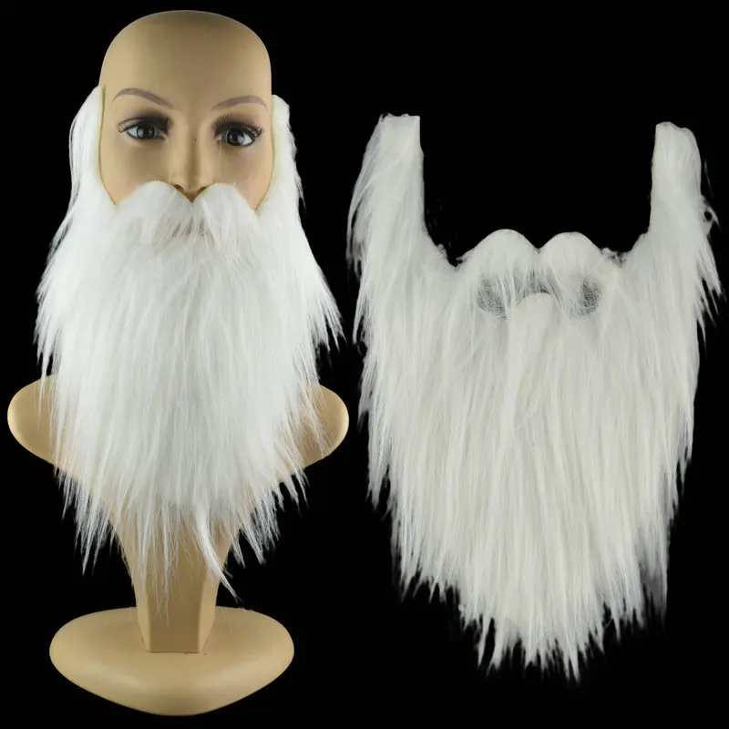 

Party Performance Props Santa Claus White Beard White Beard Set Christmas Hallowee Xmas Party Decoration