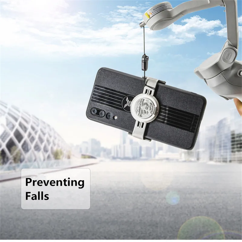 Magnetic Phone Holder Anti-lost Strap Rope Osmo Mobile 4 SE Gimbal Anti-drop Lanyard Prevent Phone for DJI OM 6 5 phone clamp holder handheld gimbal accessories