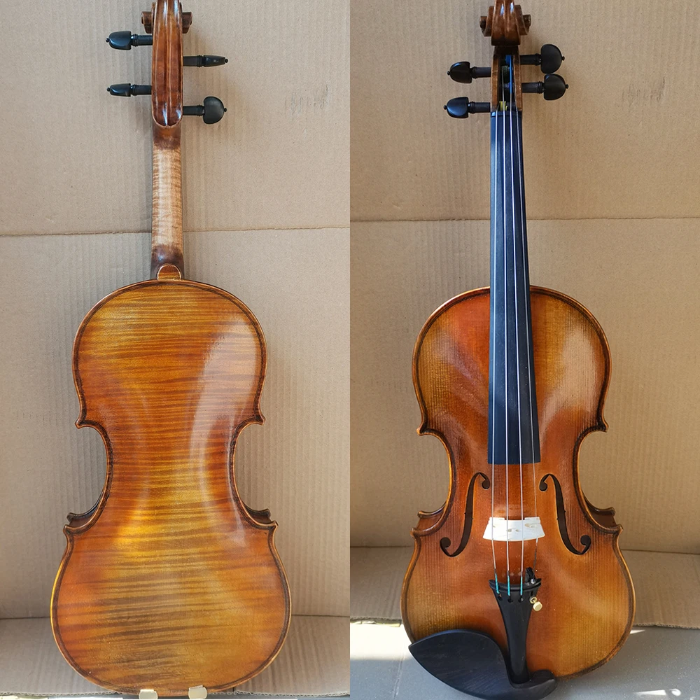 Acoustic Violin 20year copy Guarneri 1743 Handmade Violin 4/4 Italian retro Oil varnish Violin set professional Musical Instruments with case