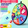 Colorful Number, Fruit And Animal-Themed Dartboard Game for Kids Safe Darts with Fun Designs Party Interesting Games 5