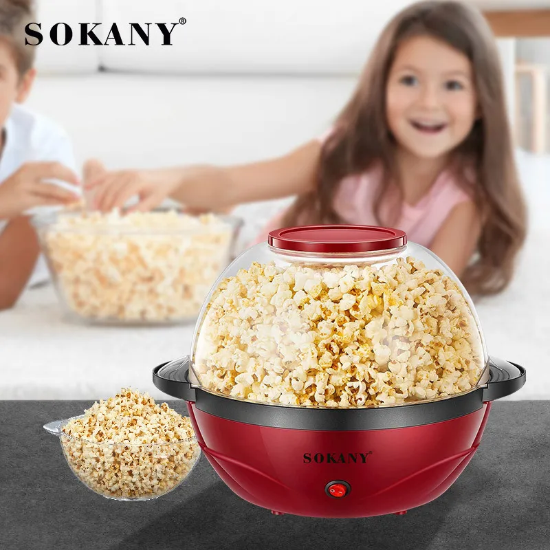 Popcorn Maker Fast Heat Up Popcorn Popper Machine Electric Nonstick Hot Oil  Popcorn Maker Easy To Control Clean EU Plug - AliExpress