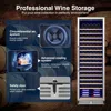 Wine Cooler Refrigerator,with Professional Temperature Control System, Freestanding or Built-in installation, Quiet Operation 2