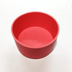 Silicone Insulated Non - Slip Bottle Protective Sleeve Cover (Red)