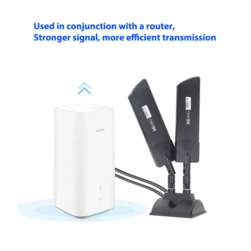 5G CPE Pro Router Antenna Signal Booster 42dbi Dual Band Amplifier External Extender Magnetic Base For Mobile Network TS9 SMA