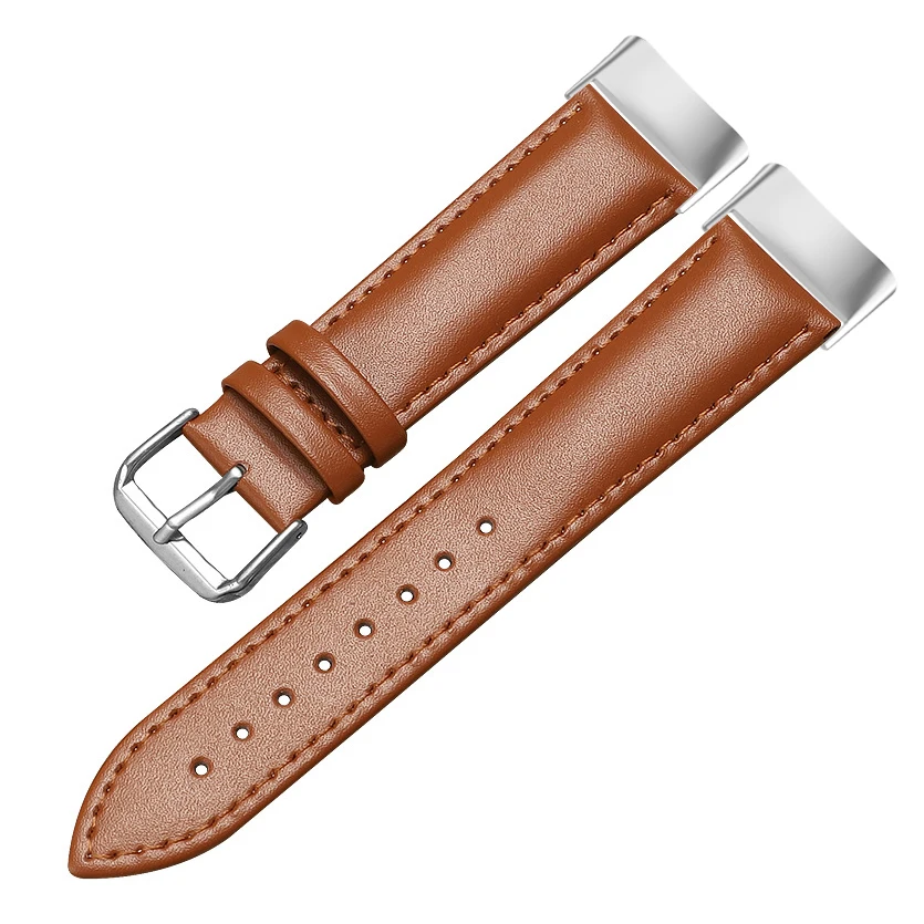 Essidi Leather Bracelet Band For Fitbit Charge 6 5 4 3 se Soft Women Men Watch Strap Loop For Fitbit Charge 2 Replacement