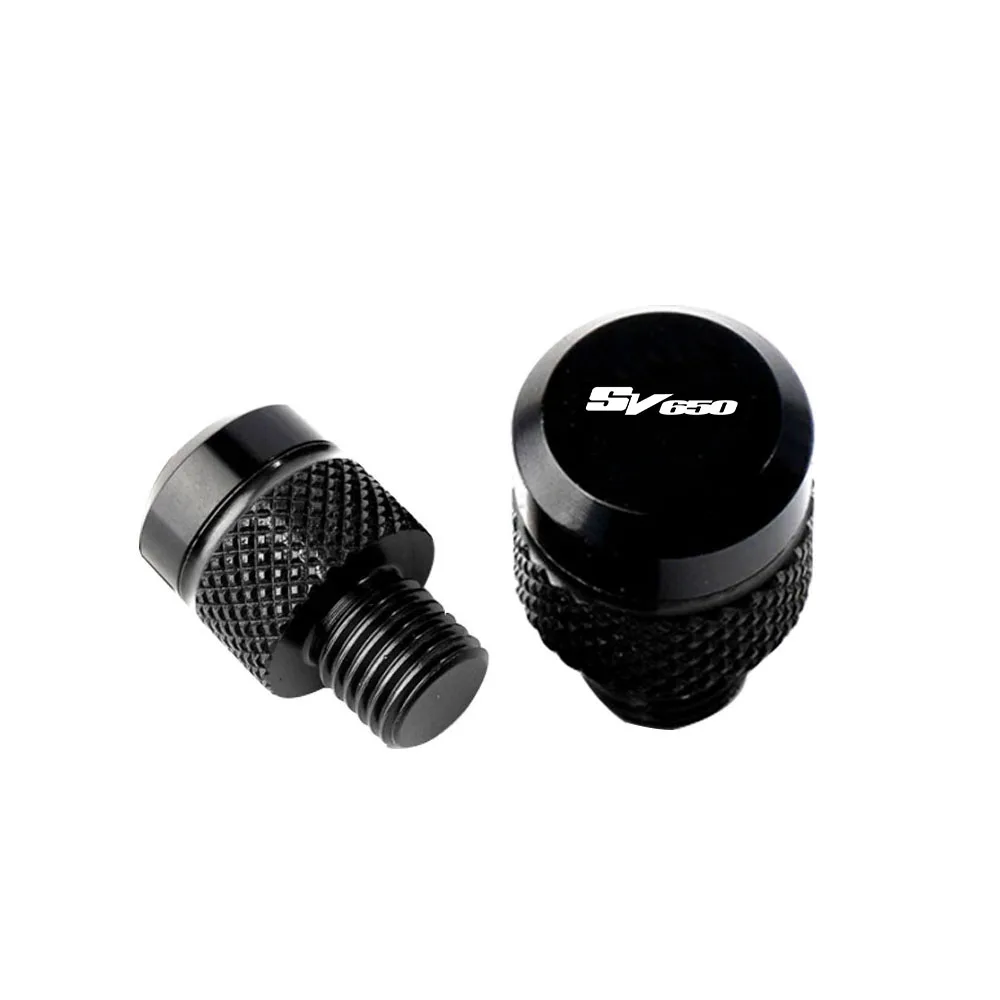 For Suzuki SV650 / S SV650S All Years Accessories Motorcycle M10*1.25 Aluminum Screws Bolts Mirror Hole Plugs Cap 2