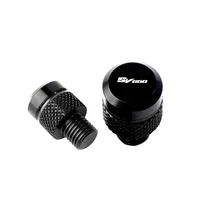 For Suzuki SV650 / S SV650S All Years Accessories Motorcycle M10*1.25 Aluminum Screws Bolts Mirror Hole Plugs Cap 2