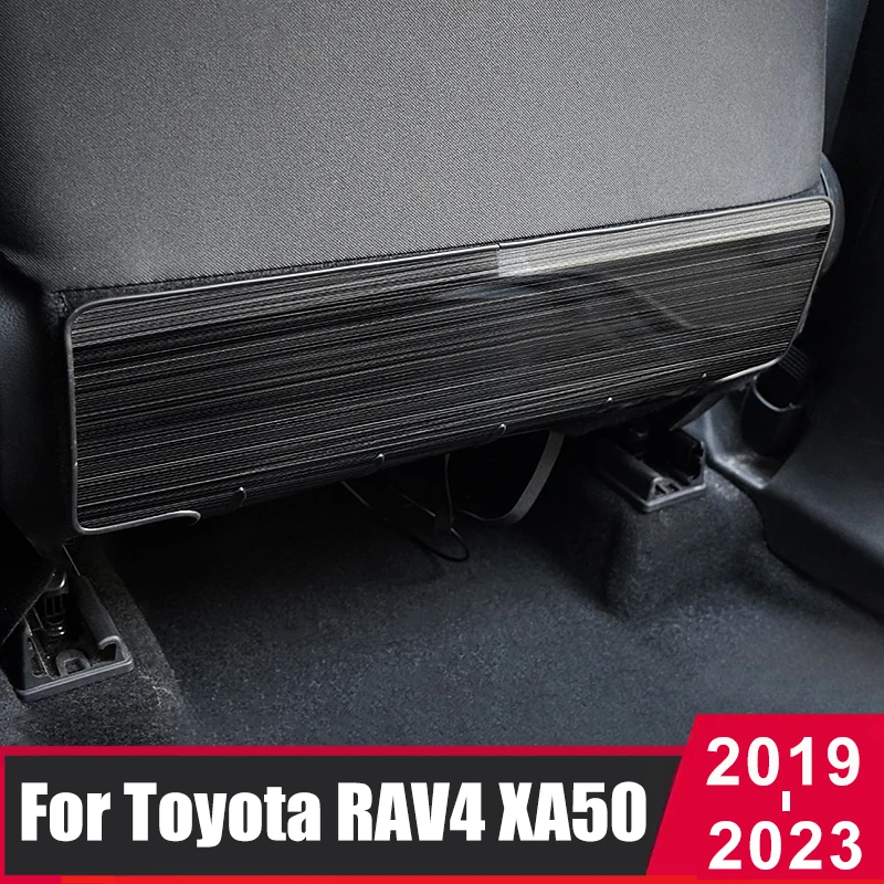 

For Toyota RAV4 2019 2020 2021 2022 2023 RAV 4 XA50 Rear Seat Anti-kick Pad Plate Panel Modified Decoration Interior Accessories