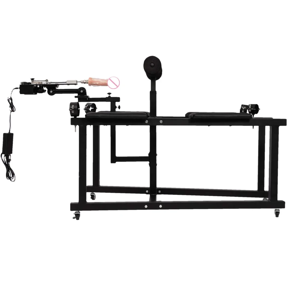 Adult Sex Bondage Chair Body Restraint Forced Split Leg Sex Bed for Couples Slave Training Chair with Vibrator Machine Dildo