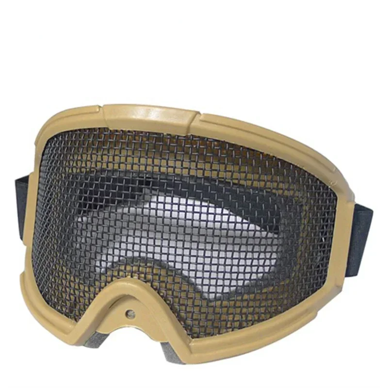 Tactical Hunting Goggles Eyewear Steel Wire Mesh CS Wargame Shooting Glasses Shock Resistance Eye Paintball Protector safety goggles tactical goggles shooting glasses
