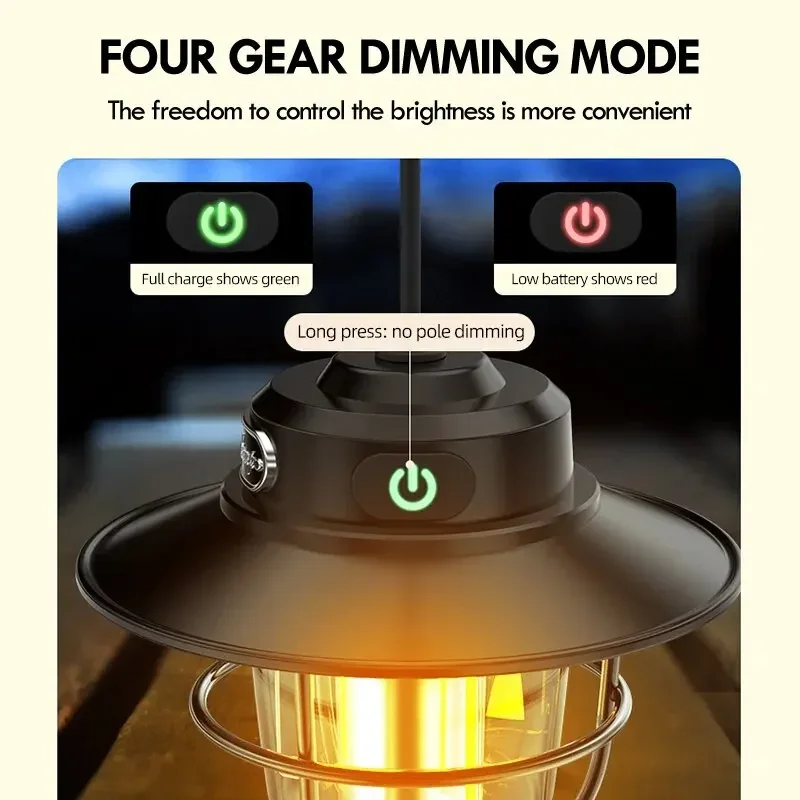 Retro Dimmable Camping Lantern 5