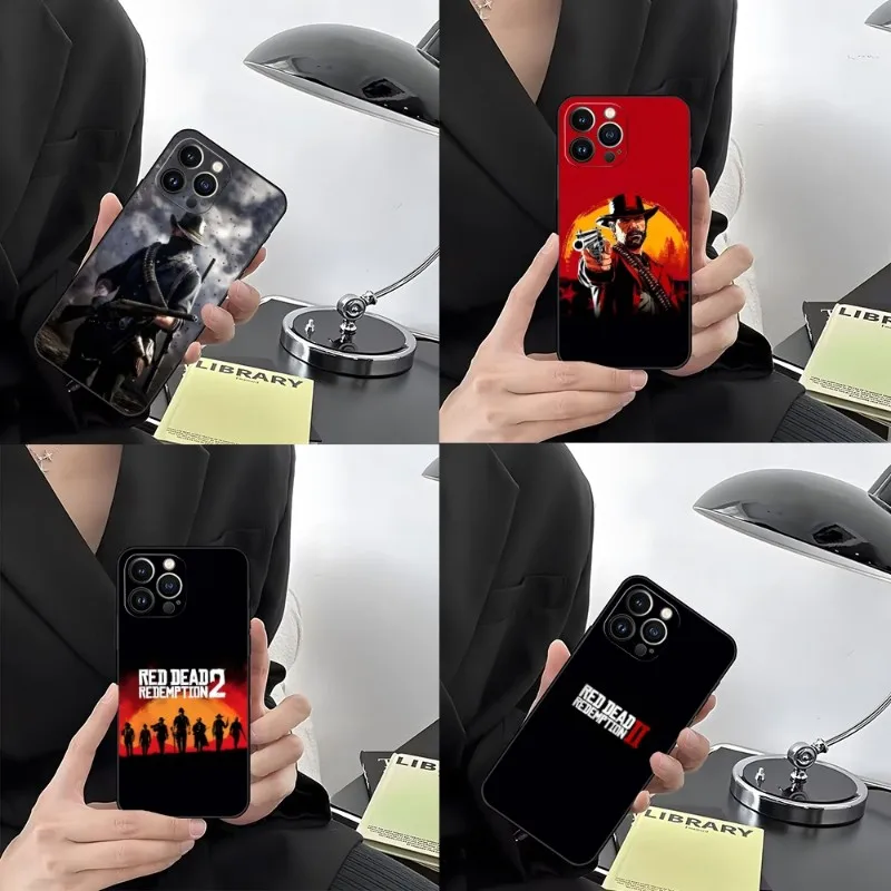 Custodia Per Telefono Red Dead Redemption 2 Per Iphone 14 Pro Max 13 Mini 11 12 Xr Xs X 6S 8 Plus Cover Posteriore