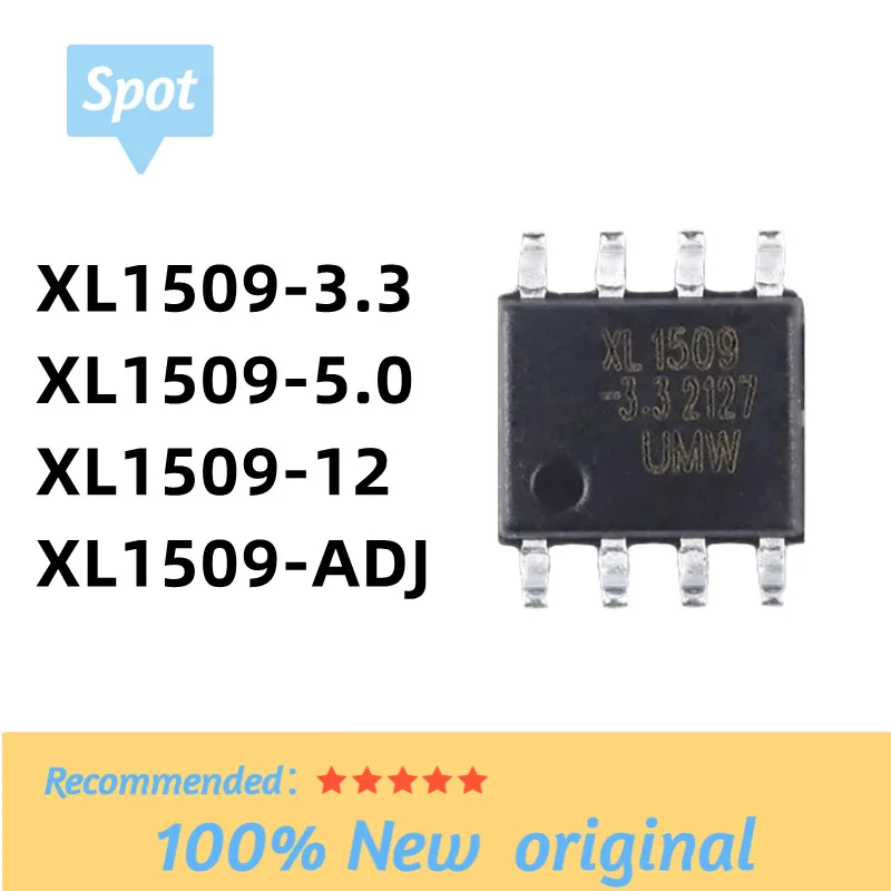 

10PCS XL1509-5.0E1 XL1509-3.3E1 1XL1509-12E1 XL1509-ADJ Buck Chip SOP-8 NEW