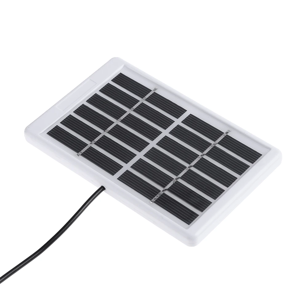6V 1.2W Controller Solar Panel Portable DC Interface Solar Battery Supply with Cable Lighting System for Home Electric Appliance