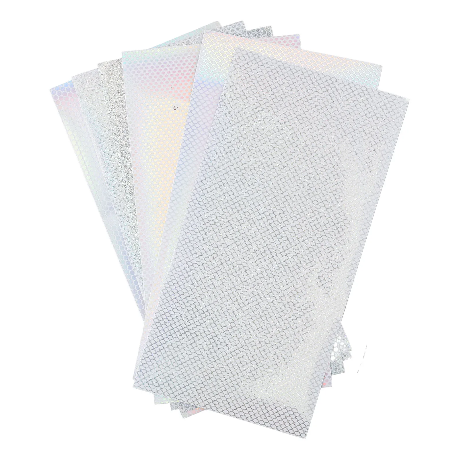 

Accessories Sticker Lure Tape Sticker DIY Fishing Holographic Replacement Set Sheet 12pcs 20cmx10cm Raw Materials