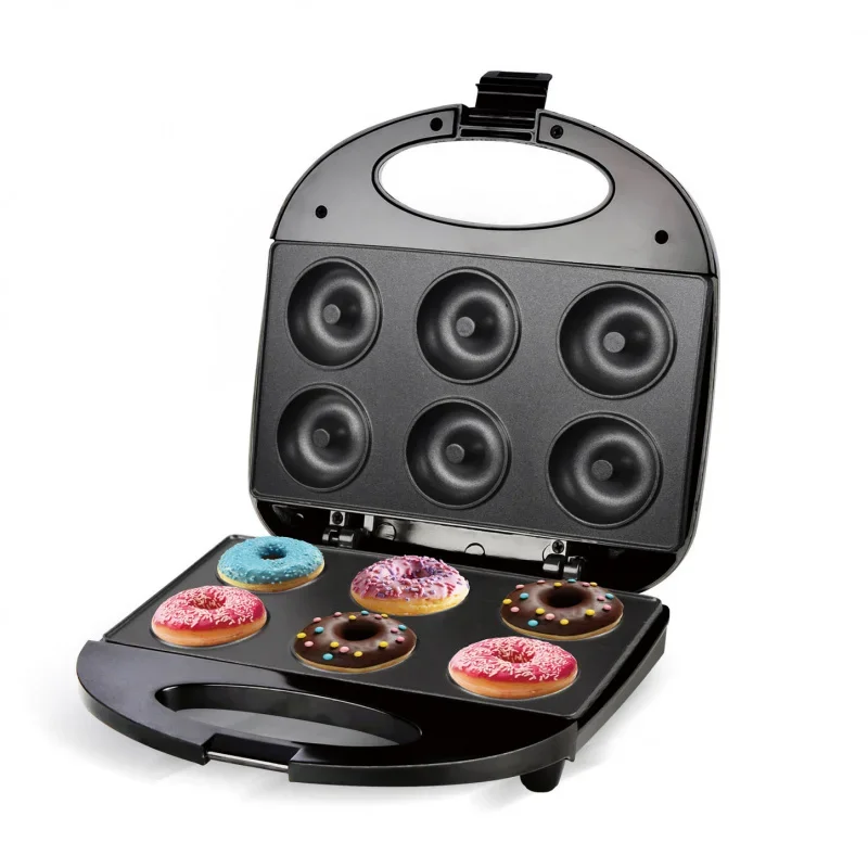 Non-Stick Electric Breakfast Maker Multi-Functional Kitchen Appliance for Sandwich Waffle Donut Panini Light Meal Machine