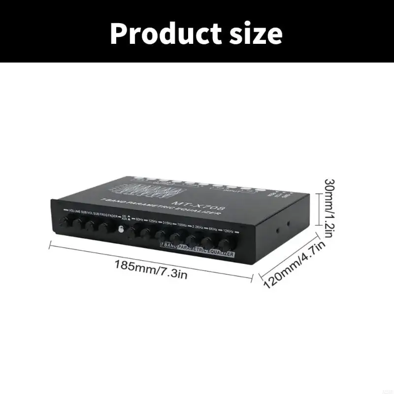 High Performances 7 Band Car with Parametric Control and Subwoofer Output for Superior Stereo Sound Experience