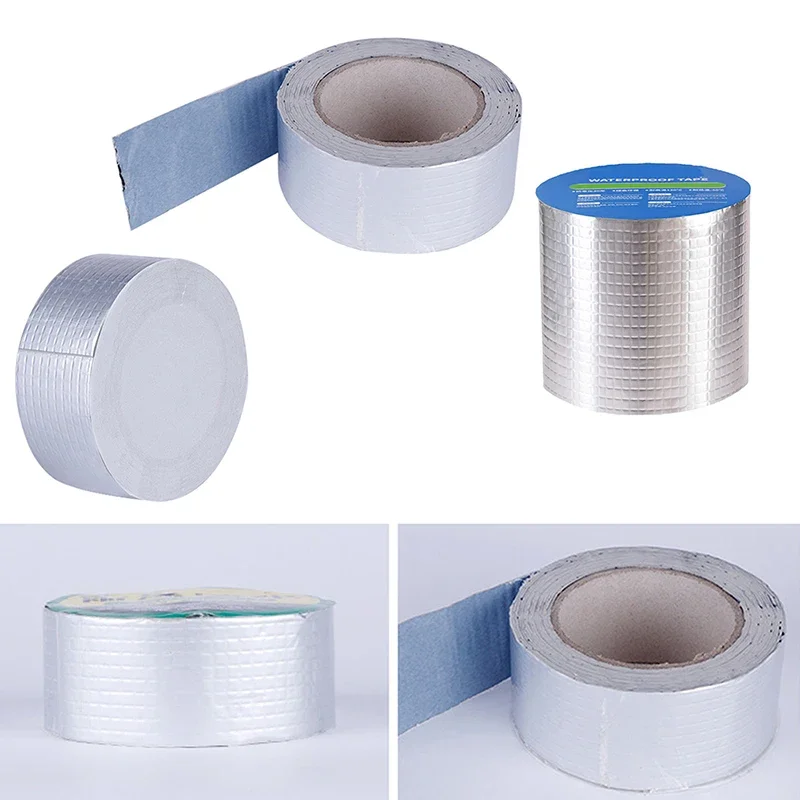 520cmWidthHighTemperatureRubberTapeWaterproofAluminumFoil