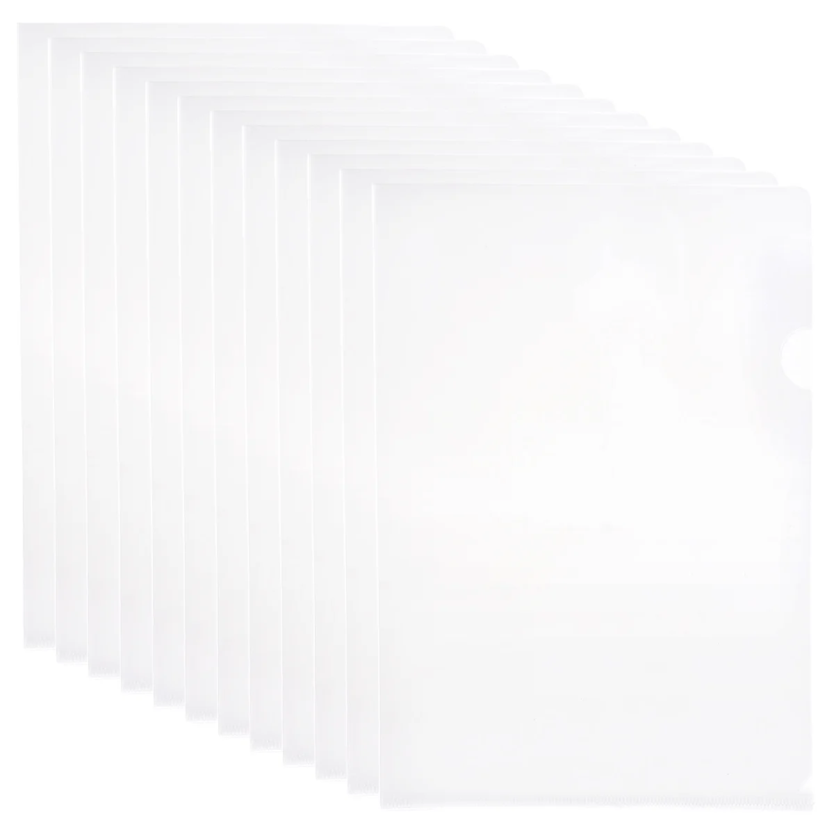 

Plastic Clear Practical Transparent L-Type A4 Size Clear Document Folder Safe Project Pocket File Folder School Office