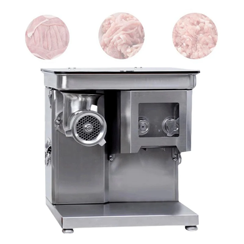 

Electric Meat Slicer Commercial Stainless Steel Automatic Fresh Meat Slicer Shredded Dice Grinder Home Appliance