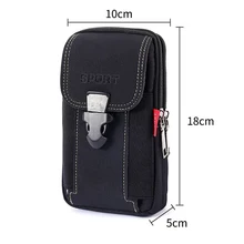 Men Multi-function Waist Bag Casual Mobile Phone Purse Pocket Outdoor Sports Tactical Pouch Belt Waist Pack Bag Running Pouch 
