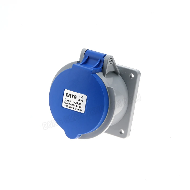 6A/32A 3-Poliger Luftfahrt-Stromstecker IP44 Wasserdichter & Explosionsgeschützter Industriestecker für Schrankbeleuchtung & Audiogeräte – Detail 32