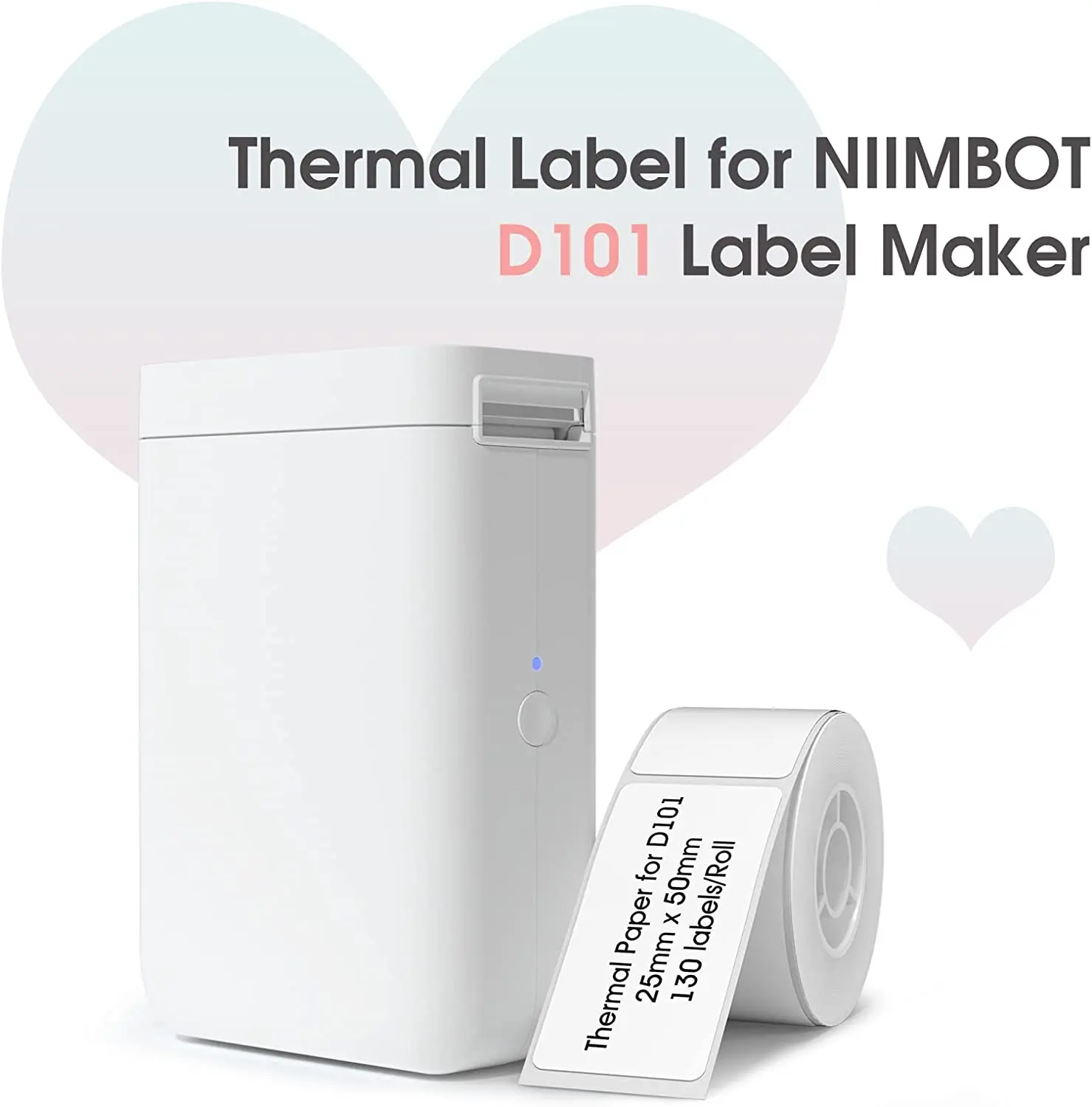 Niround】niimbot d101 etiqueta circular máquina de impressão de papel cosmético óleo essencial garrafa tampa sub etiqueta à prova de óleo