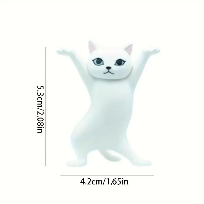Cat Toy 5pcs Dancing Cats Will Lift up Cat Figurines Decorated with Stylish Anime Cat Toys for Desktop Storage