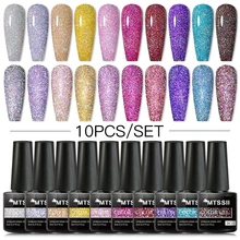 

Mtssii 6Pcs 10Pcs 12Pcs Color Gel Nail Polish Set Colors Semi Permanent UV Led Gel Varnish Soak Off Nail Lacquers Base Top Coat