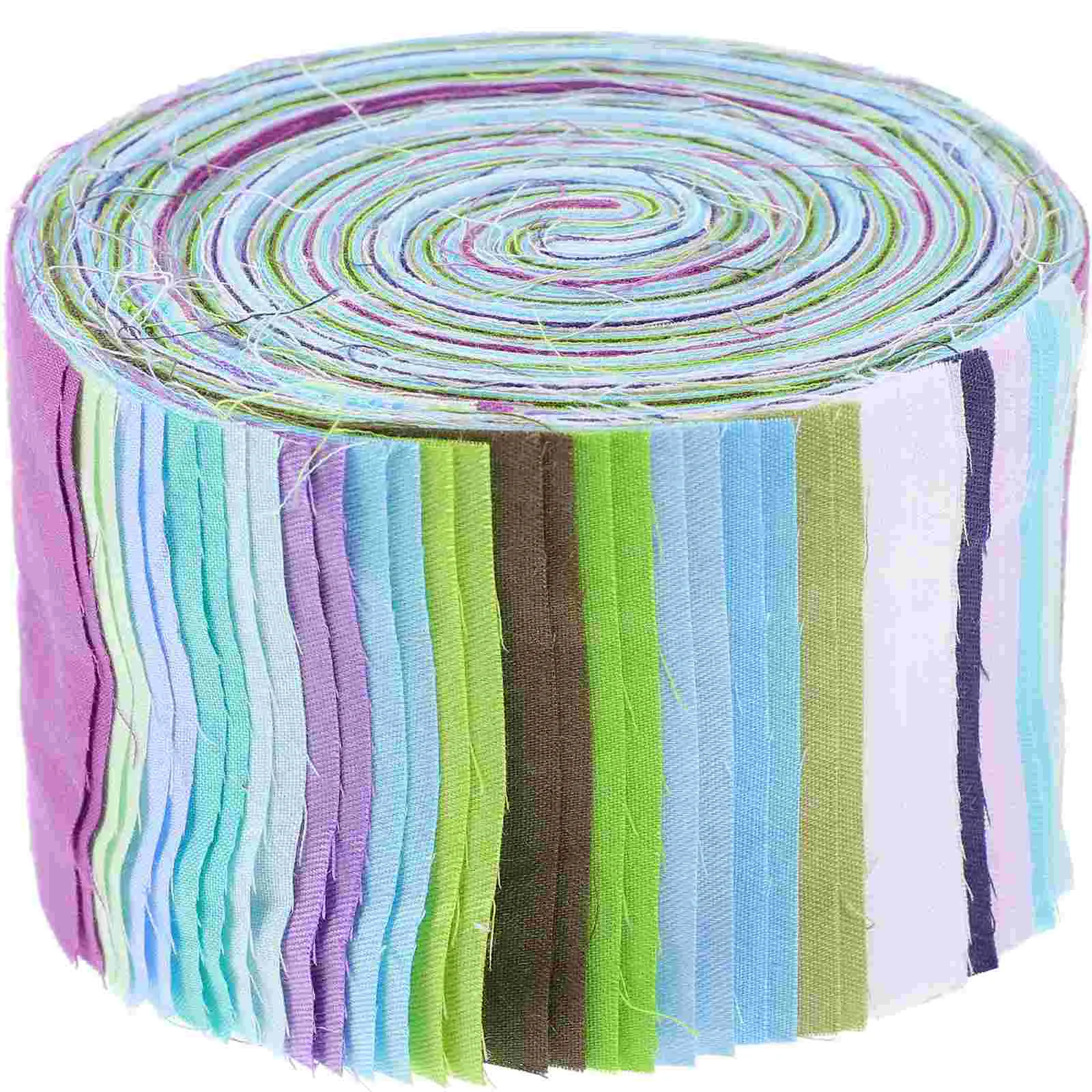 

1 Roll of Quilting Sewing Fabric Strips Quilting Cloth Strips DIY Cotton Fabrics Colored Printing Patchwork